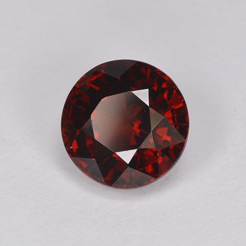 Granada Piropo Vermelho Natural 2.18ct, Corte Redondo, VVS-VS