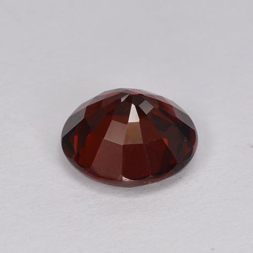 Granada piropo vermelho natural 1,58ct, corte redondo, VS