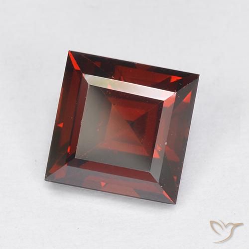 2.29ct Natural Vermelho Sangue Profundo Granada Piropo, Quadrado, VVS-VS