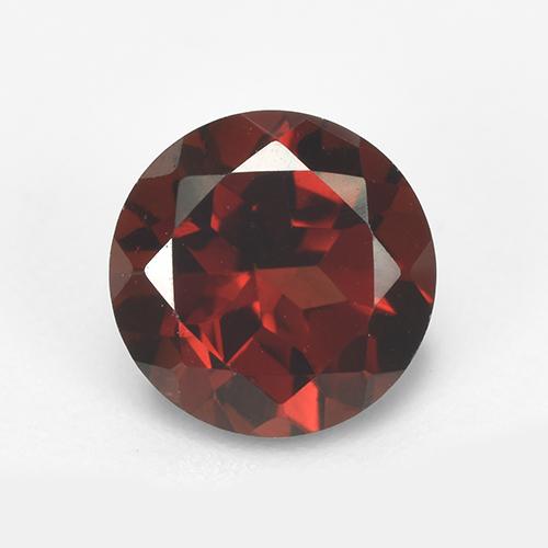 Granada piropo vermelho natural 1,63ct, corte redondo, VVS-VS