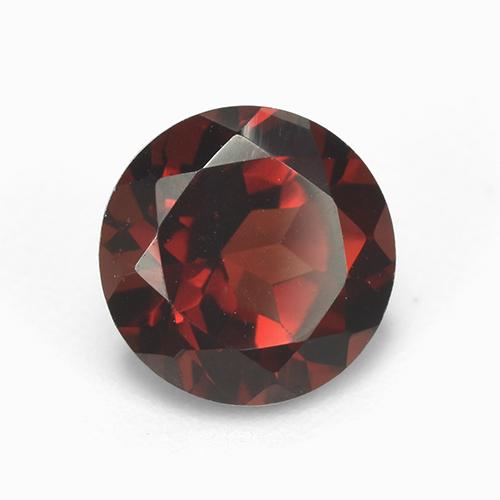 Granada piropo vermelho natural 1,63ct, corte redondo, VVS-VS