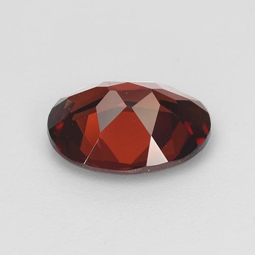 Granada piropo vermelho natural 2,02ct, corte oval, VVS