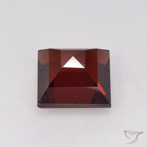 Granada Piropo Vermelho escuro Natural 2.09ct, Quadrado, VS