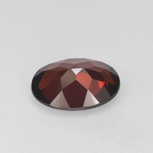 Granada piropo vermelho natural 1,83ct, corte oval, VVS