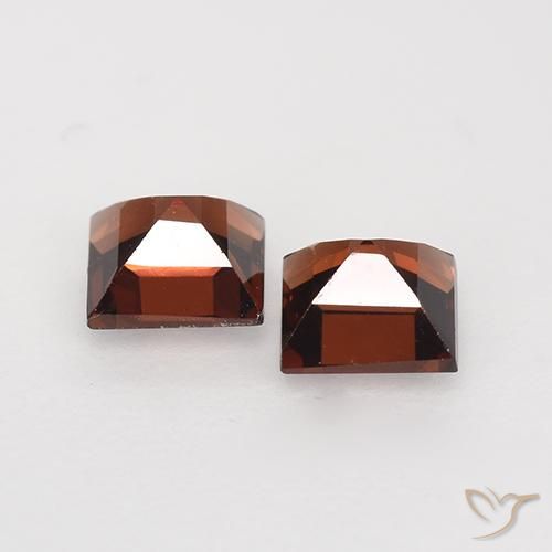 Pedras preciosas de Granada Piropo Vermelho escuro natural de 0.94 ct, Quadrado, VVS-VS