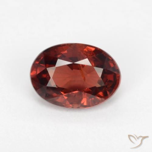 1.06ct Natural groselha vermelha Granada Piropo, oval, VS-SI