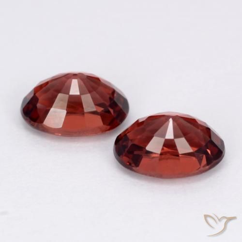 Pedras preciosas de Granada Piropo Vermelho escuro natural de 2.20 ct, oval, VVS-VS