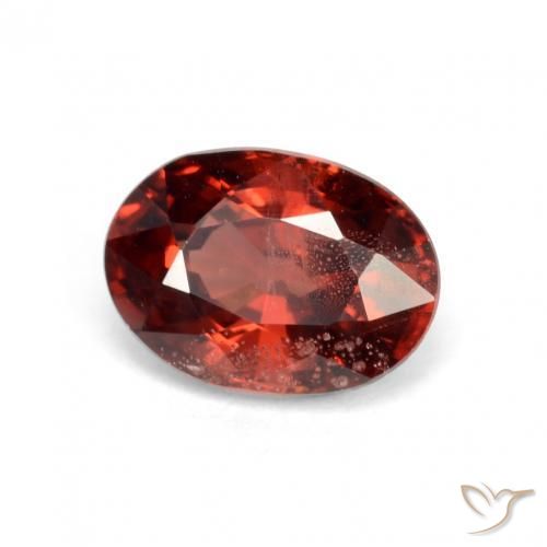 Granada Piropo Vermelho escuro Natural 1.20ct, oval, VS-SI