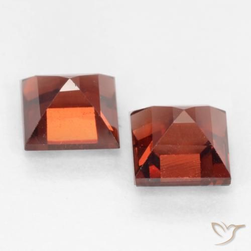 Pedras preciosas de Granada Piropo Sangria Tinto natural de 1.02 ct, Quadrado, VVS-VS