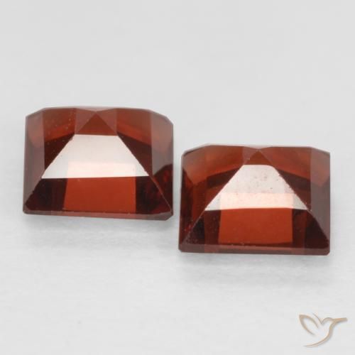 Pedras preciosas de Granada Piropo Sangria Tinto natural de 0.90 ct, Quadrado, VS
