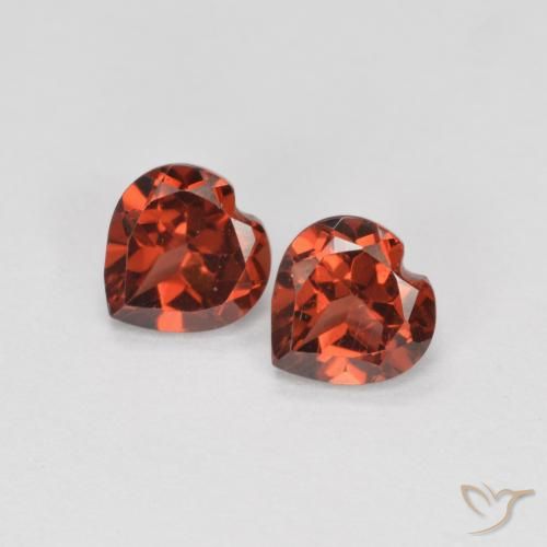 1.20ctw Natural Vermelho brilhante Granada Piropo, Coração, VS