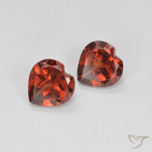 Pedras preciosas de Granada Piropo Sangria Tinto natural de 1.30 ct, Coração, VS