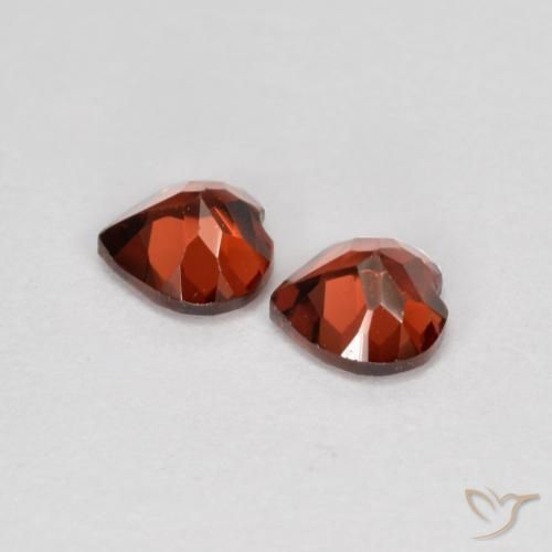 Pedras preciosas de Granada Piropo Sangria Tinto natural de 1.23 ct, Coração, VS