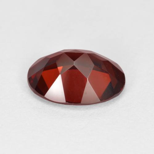 Granada piropo vermelho natural 2,25ct, corte oval, VVS-VS
