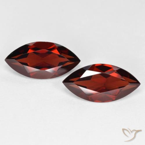 3.97ctw Natural vermelho médio Granada Piropo, Marquesa, VVS