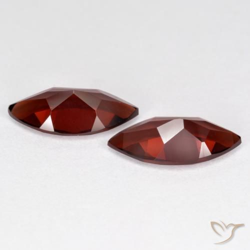 Pedras preciosas de Granada Piropo vermelho médio natural de 3.97 ct, Marquesa, VVS