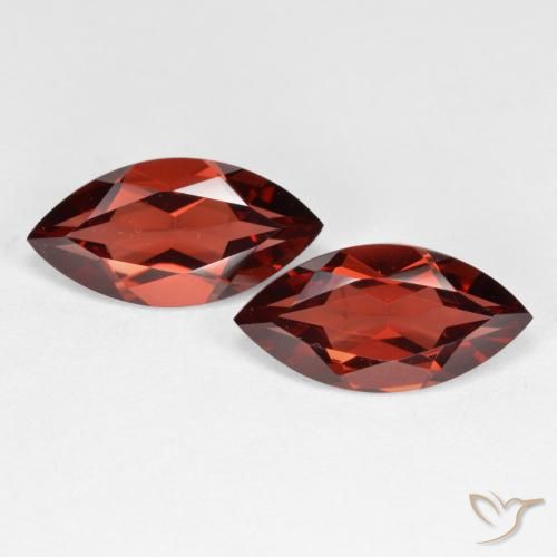 3.99ctw Natural groselha vermelha Granada Piropo, Marquesa, VVS