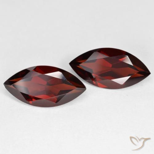 Pedras preciosas de Granada Piropo Sangria Tinto natural de 4.13 ct, Marquesa, VVS