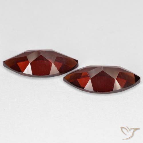 Pedras preciosas de Granada Piropo Sangria Tinto natural de 4.13 ct, Marquesa, VVS
