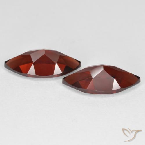 Pedras preciosas de Granada Piropo Vermelho escuro natural de 4.45 ct, Marquesa, VVS