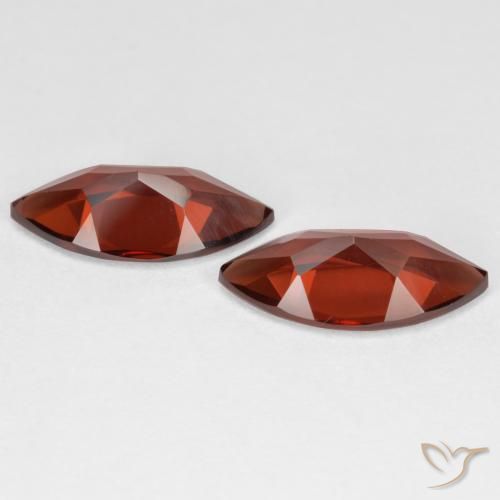 Pedras preciosas de Granada Piropo Sangria Tinto natural de 3.81 ct, Marquesa, VVS