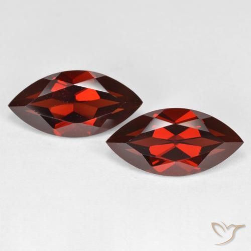 4.40ctw Natural Vermelho escuro Granada Piropo, Marquesa, VVS