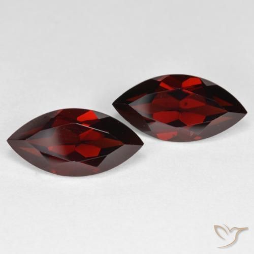 Pedras preciosas de Granada Piropo Vermelho escuro natural de 4.58 ct, Marquesa, VVS