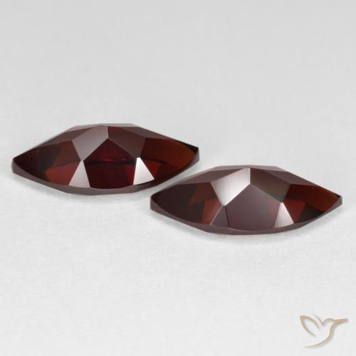 Pedras preciosas de Granada Piropo Vermelho escuro natural de 4.58 ct, Marquesa, VVS