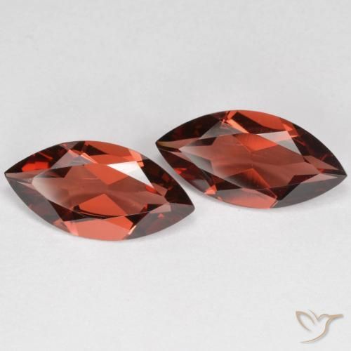 Pedras preciosas de Granada Piropo Sangria Tinto natural de 3.49 ct, Marquesa, VVS