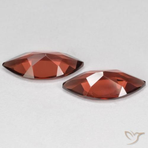 Pedras preciosas de Granada Piropo Sangria Tinto natural de 3.49 ct, Marquesa, VVS