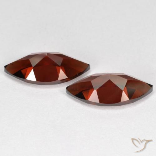 Pedras preciosas de Granada Piropo Vermelho Sangue Profundo natural de 4.38 ct, Marquesa, VVS