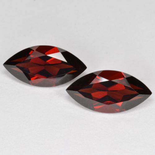 Pedras preciosas de granada piropo vermelho natural de 4,47 ct, marquise, VVS