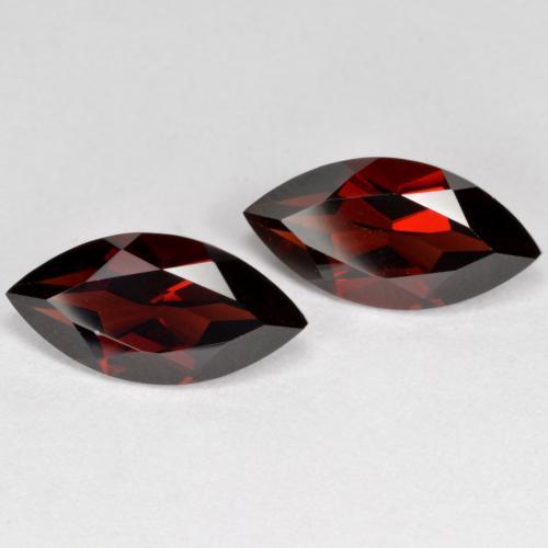 Pedras preciosas de granada piropo vermelho natural de 4,47 ct, marquise, VVS