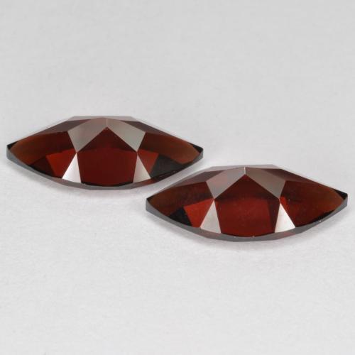 Pedras preciosas de granada piropo vermelho natural de 4,47 ct, marquise, VVS