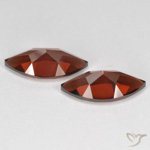 Pedras preciosas de Granada Piropo Vermelho Sangue Profundo natural de 4.31 ct, Marquesa, VVS