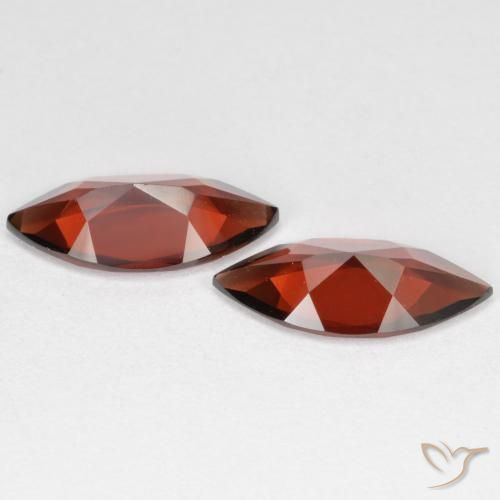 Pedras preciosas de Granada Piropo Vermelho escuro natural de 3.20 ct, Marquesa, VVS