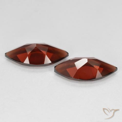 Pedras preciosas de Granada Piropo Vermelho Sangue Profundo natural de 4.05 ct, Marquesa, VVS-VS