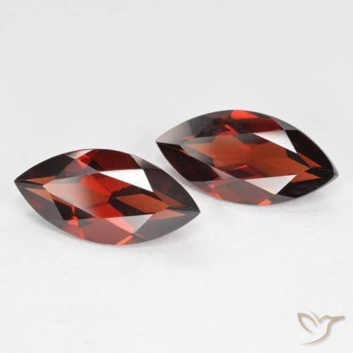 Pedras preciosas de Granada Piropo Vermelho escuro natural de 3.89 ct, Marquesa, VVS-VS
