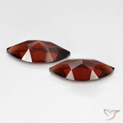 Pedras preciosas de Granada Piropo Vermelho escuro natural de 3.89 ct, Marquesa, VVS-VS