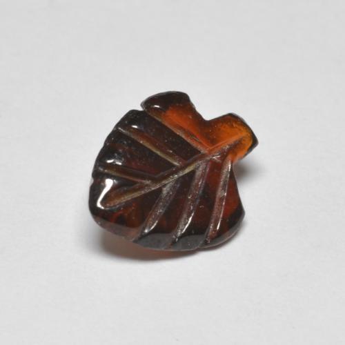 Granada piropo vermelho natural 1,42ct, forma extravagante, transparente