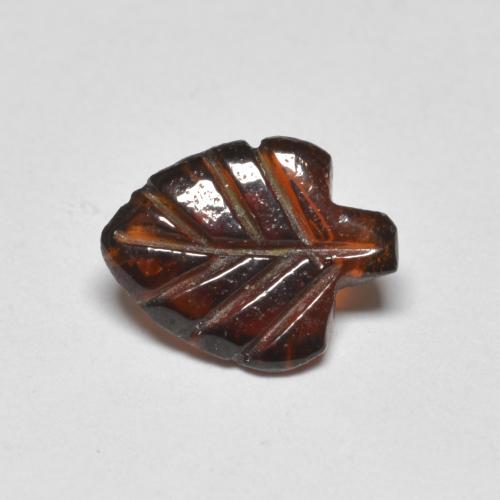 Granada piropo vermelho natural 1,42ct, forma extravagante, transparente