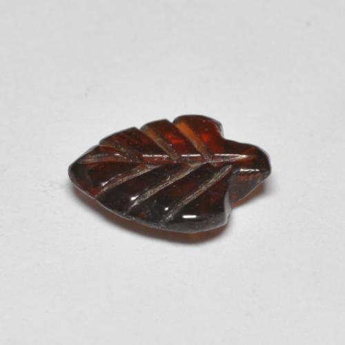 Granada piropo vermelho natural 1,42ct, forma extravagante, transparente
