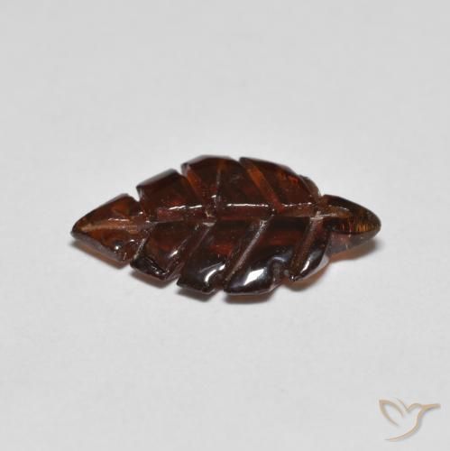 Granada piropo vermelho natural 2,49ct, forma extravagante, transparente