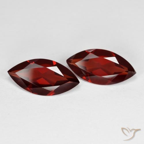 Pedras preciosas de Granada Piropo Sangria Tinto natural de 3.60 ct, Marquesa, VVS-VS
