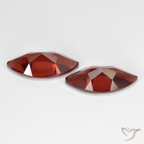 Pedras preciosas de Granada Piropo Sangria Tinto natural de 3.95 ct, Marquesa, VVS-VS