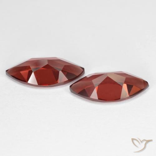 Pedras preciosas de Granada Piropo Vermelho escuro natural de 4.23 ct, Marquesa, VVS-VS