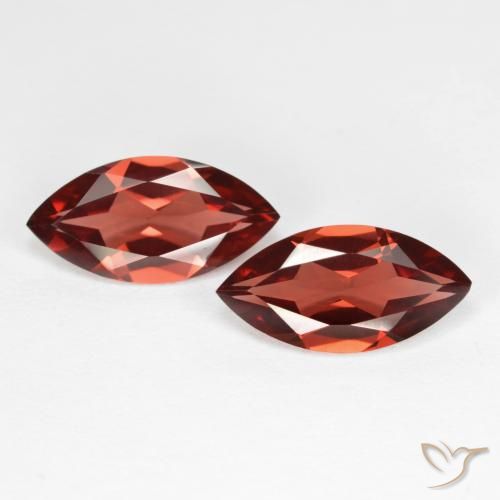 3.76ctw Natural Vermelho Tijolo Profundo Granada Piropo, Marquesa, VS