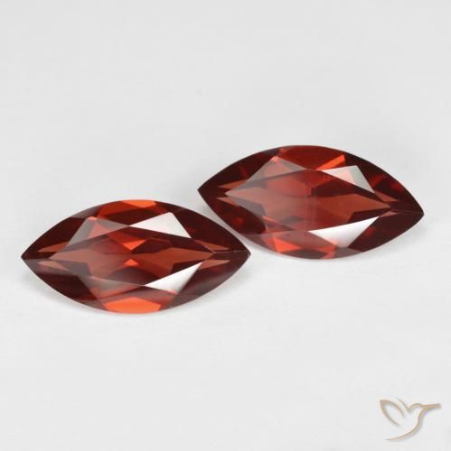 Pedras preciosas de Granada Piropo Vermelho escuro natural de 3.74 ct, Marquesa, VS