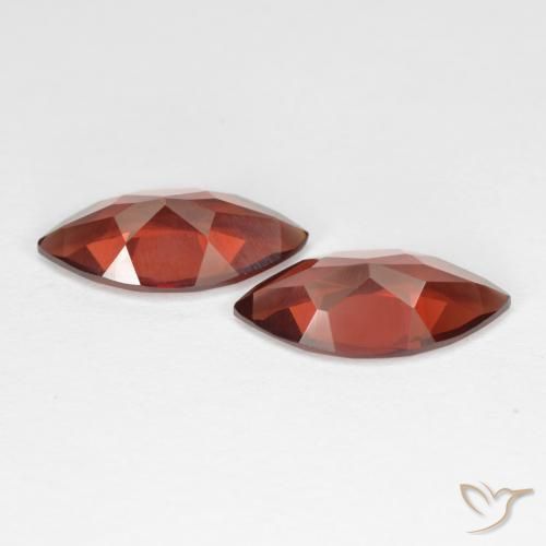Pedras preciosas de Granada Piropo Vermelho escuro natural de 3.74 ct, Marquesa, VS