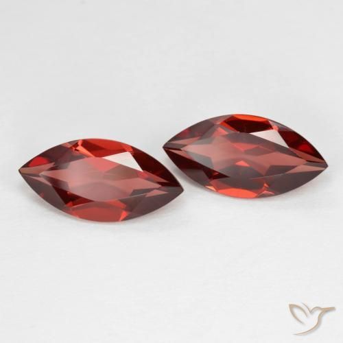 Pedras preciosas de Granada Piropo Vermelho escuro natural de 3.89 ct, Marquesa, VVS-VS